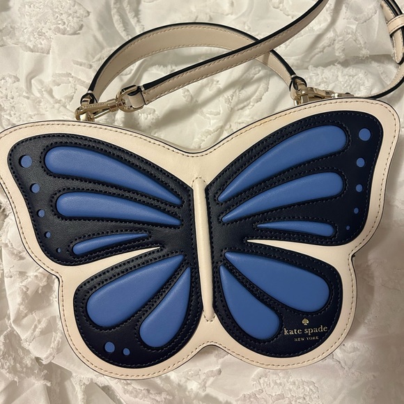Kate spade flutter fly 3D butterfly leather crossbody - Picture 2 of 3